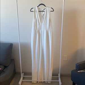 Boohoo plunge wide leg jumpsuit